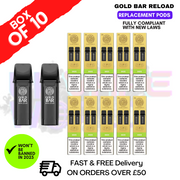 Shop Oasis Gold Bar Reload Prefilled Pods Box of 10 - UK Vape World