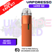 Orange Vaporesso Luxe Q2 Pod Kit + Free 100ML