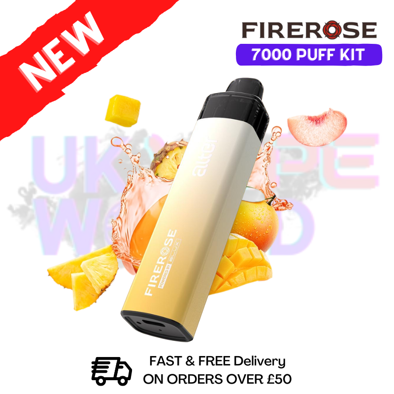 Orange Zest Elux Firerose 7K 7000 Puff Pod Kit - ukvapeworld