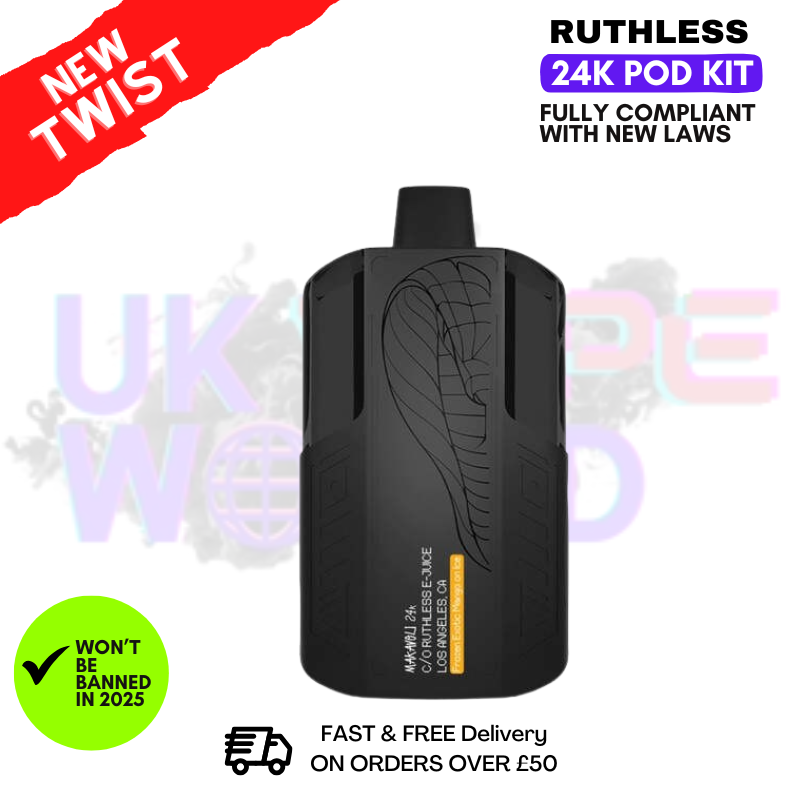 Orange Fizz ICE Ruthless Makaveli 24K Prefilled Pod Kit