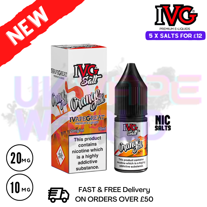 Orangeade IVG Salt 10ml Nic Eliquid - UK Vape World