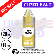 Shop Pineapple ICE LOST TEMPLE 10ML Nicotine Salt eLiquid - UK Vape World