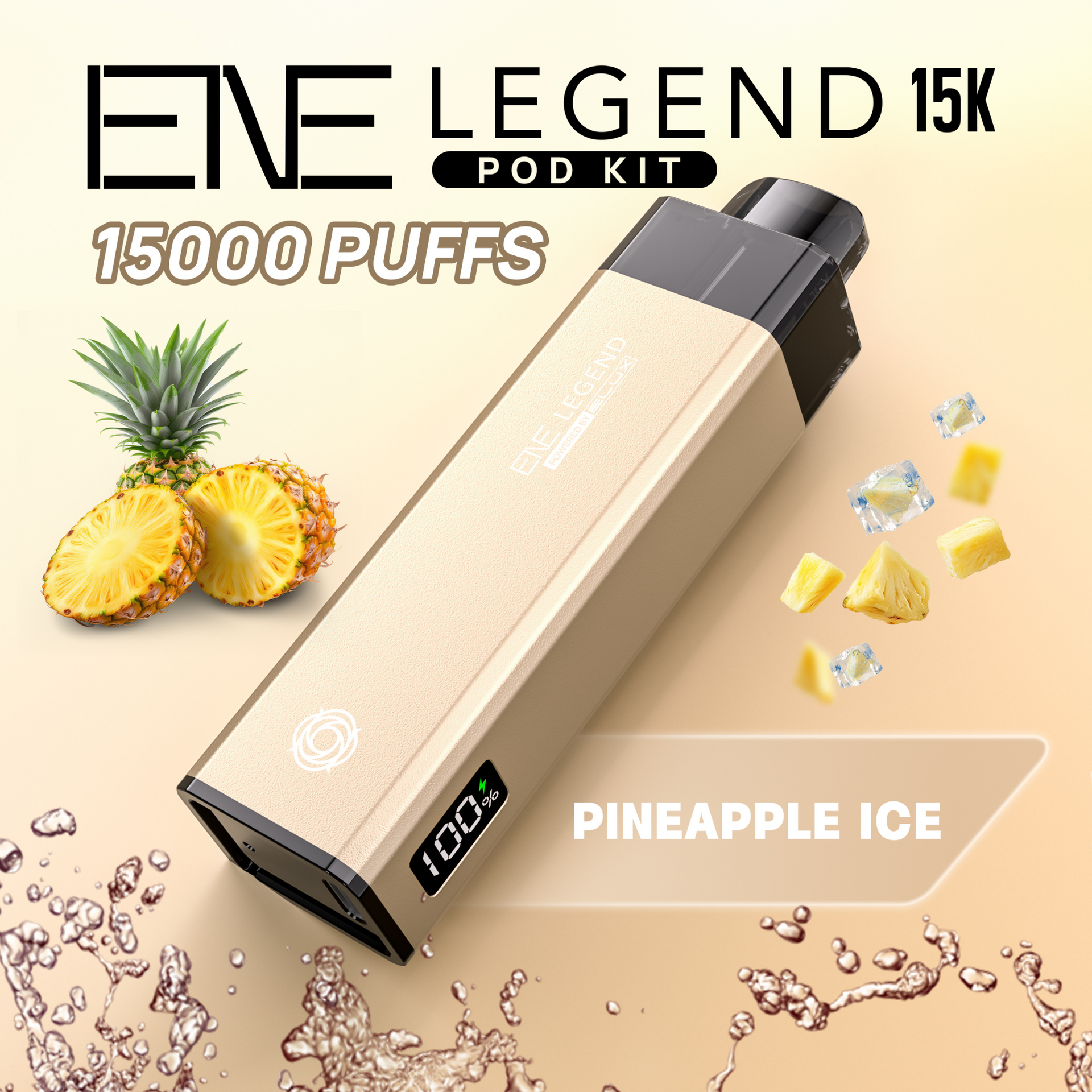 Pineapple Ice Elux Legend 15K Puff Prefilled Pod Kit - £7.99 - ukvapeworld
