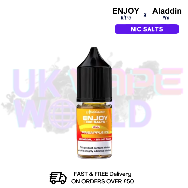 Shop Pineapple ICE Enjoy Ultra X ALADDIN Nic Salt 10ML eLiquid - UK Vape World