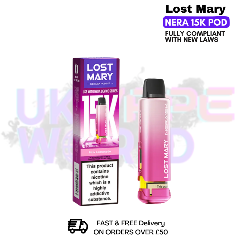 Shop pink lemonade Lost Mary Nera15K Replacement Pods - £4.99