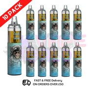 Pacific Cooler (NEW) - Tornado 7000 Puff Bar R and M Pack Of 10 Vape Pen - UK Vape World