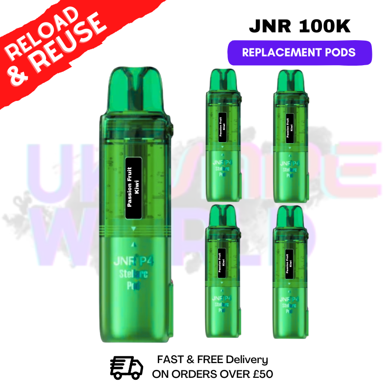 Passion Fruit Kiwi JNR 100k Sterllarc Replacement Pods Box Of 5 - ukvapeworld