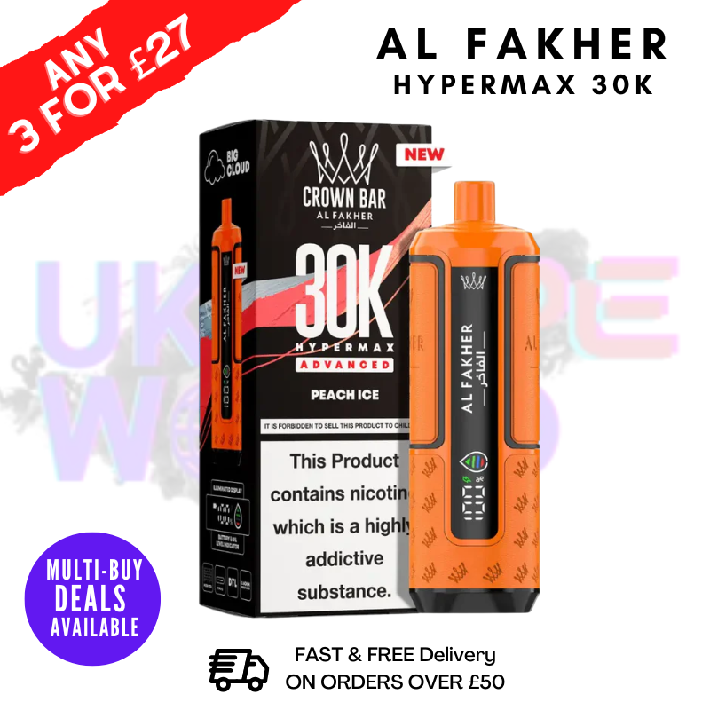 Peach ICE Al Fakher 30K HyperMax Pod Kit