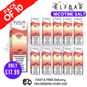 Shop Peach ICE ElfLiq Nic Salt BOX OF 10 - ONLY £17.99 - UK Vape World