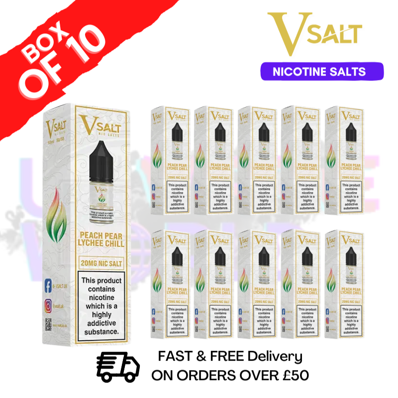 Peach Pear Lychee Chill Vsalt Nic Salts Box Of 10 - £19.99 - ukvapeworld