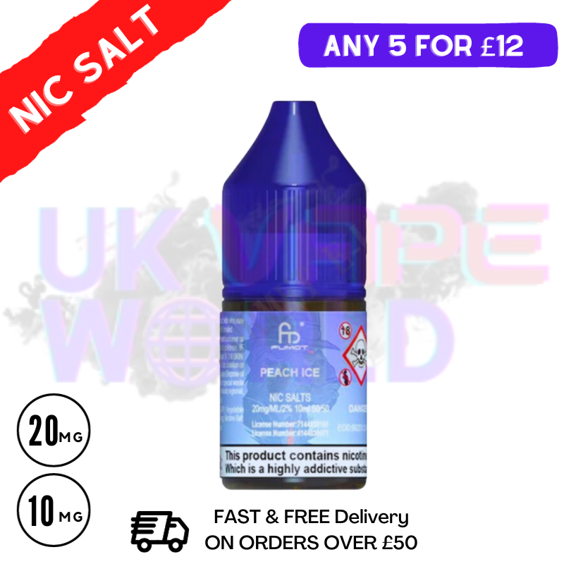 Peach ICE - RandM Tornado 7000 Nic Salt 10ML eLiquid Peach ICE - RandM Tornado 7000 Nic Salt 10ML eLiquid