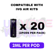 Whats In The Box Of IVG AIR Multi Pack - Compatible with IVG AIR Kits!