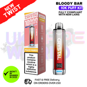 Shop Bloody Bar Crystal Peach Mango 10K Puff Pod Kit - UK Vape World