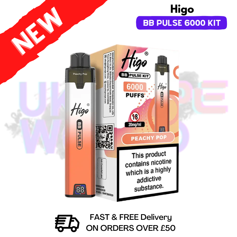 Peachy Pop Higo BB Pulse 6000 Prefilled Pod Kit