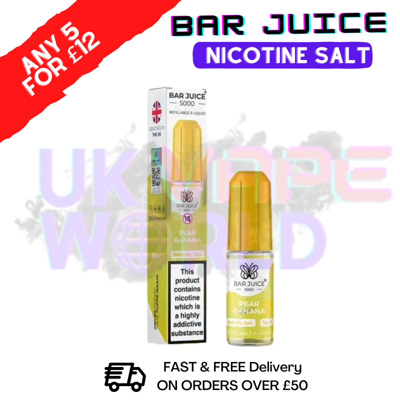 Bar Juice 5000 Nicsalt E-Juice Pear Banana Flavour - ukvapeworld