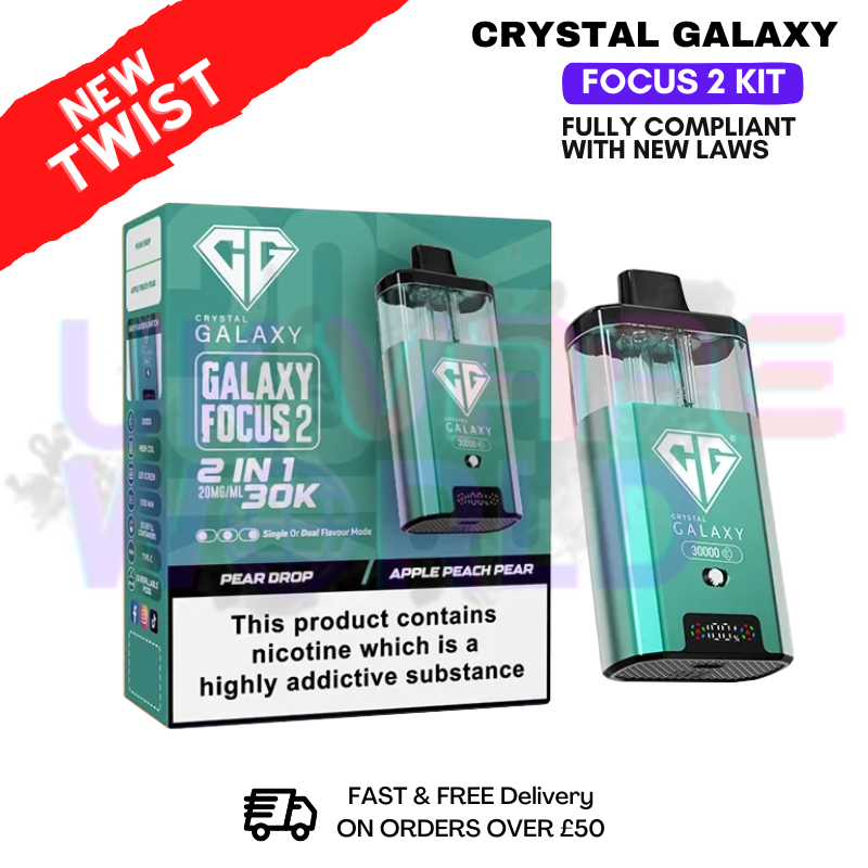shop Pear Drop Crystal Galaxy 30K Focus 2 Puff Kit - ukvapeworld