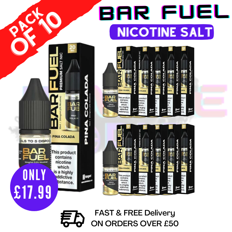 Shop Pina Colada Bar Fuel Nic Salt BOX OF 10 - UK Vape World