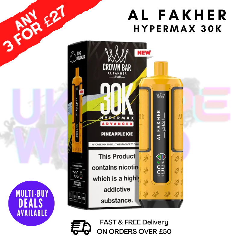 Pineapple ICE Al Fakher 30K HyperMax Pod Kit - ukvapeworld
