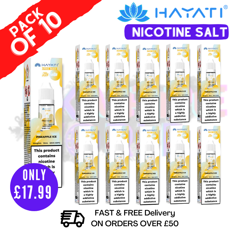 Shop Pineapple ICE Hayati Pro Max Nic Salt Box Of 10 - UK Vape World