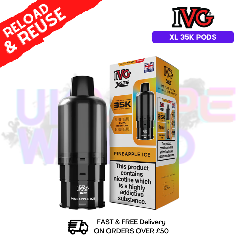Pineapple ICE IVG XL 35k Prefilled Pods - ukvapeworld