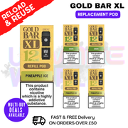 Pineapple Ice Gold Bar XL REFIL Pods Box Of 5 - ukvapeworld