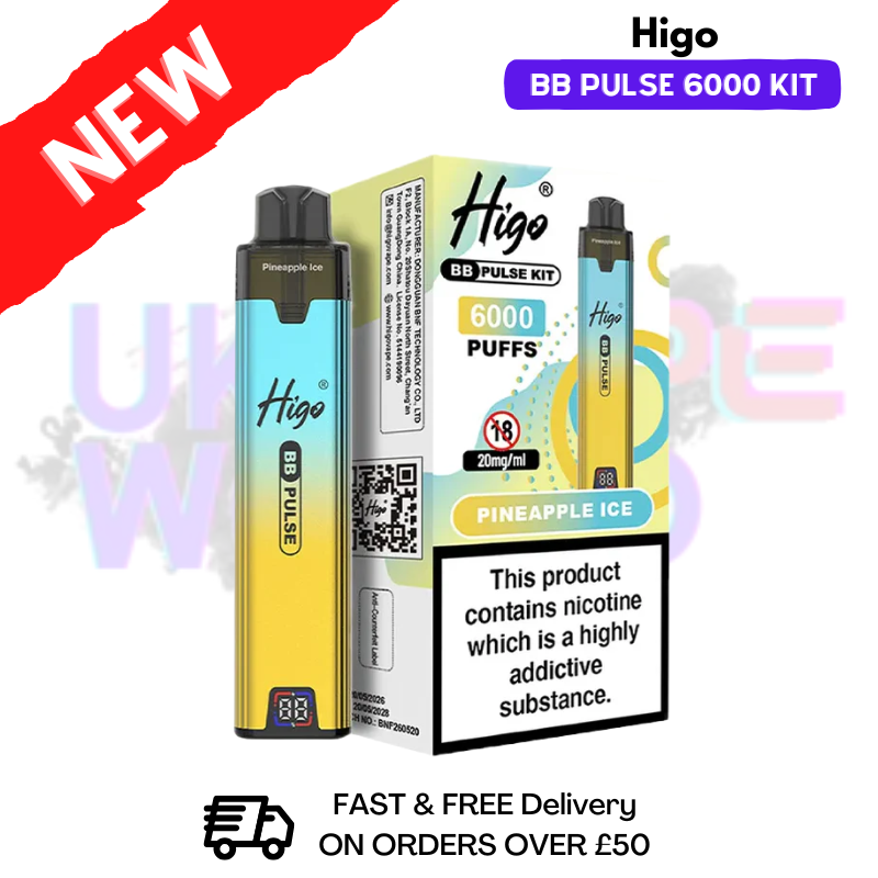 Pineapple Ice Higo BB Pulse 6000 Prefilled Pod Kit