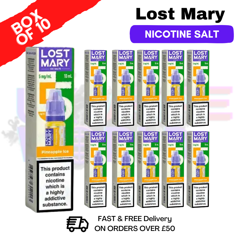 Pineapple Ice Lost Mary Nic Salt BOX OF 10 - ukvapeworld