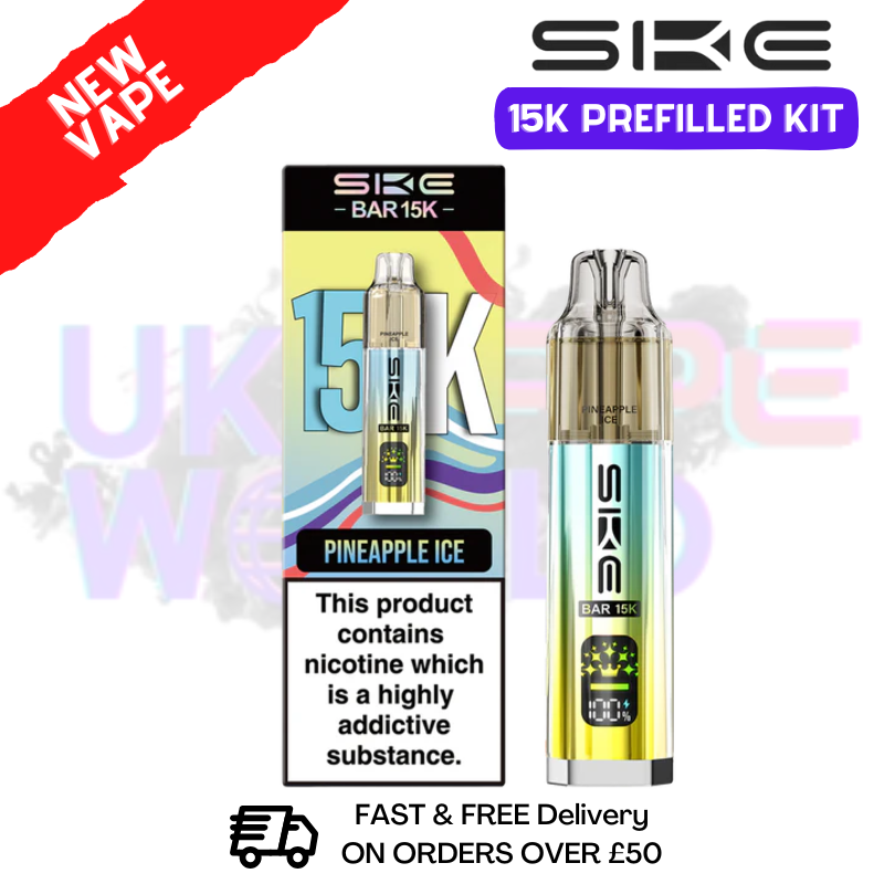 Pineapple Ice SKE 15K Puff Prefilled Pod Kit - £8.49 - ukvapeworld