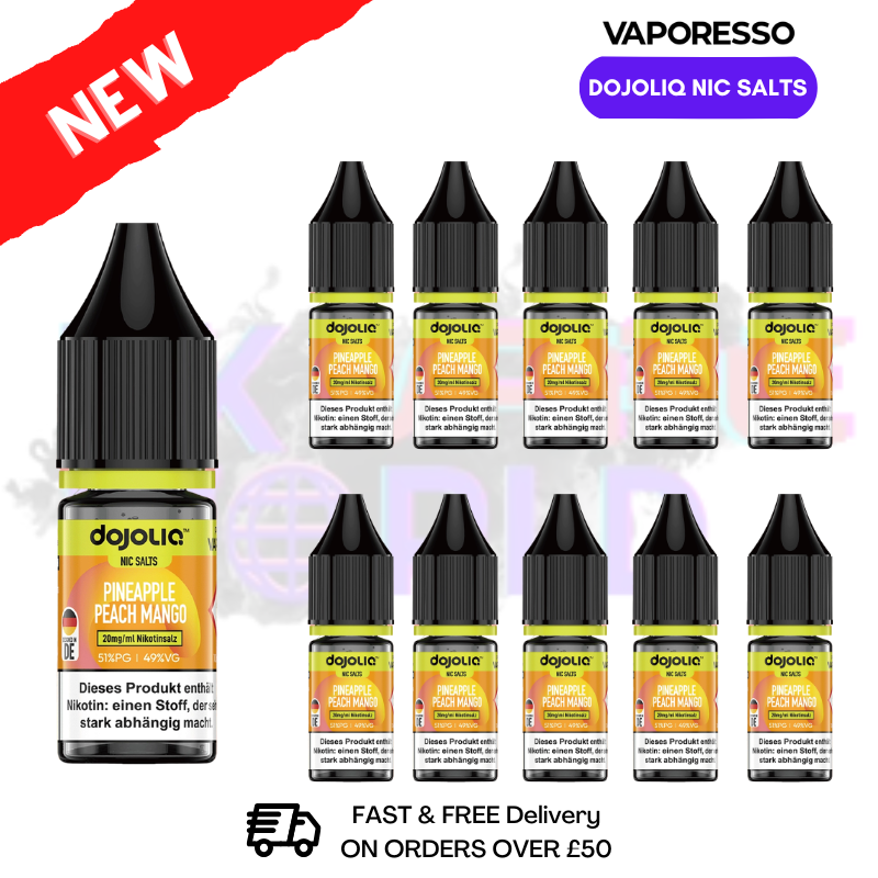 Pineapple Peach Mango Dojo Liq Nic Salts Box Of 10