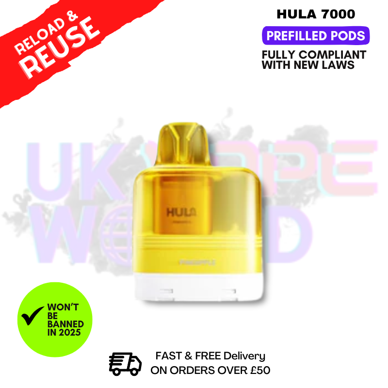 Pineapple Hula 7K Puff Prefilled Pod REPLACEMENT