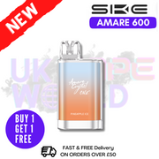 Shop SKE Amare Crystal One Pineapple ICE Disposable - UK Vape World