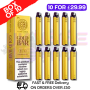 Shop Pineapple ICE - Gold Bar 600Puff Box of 10 - UK Vape World