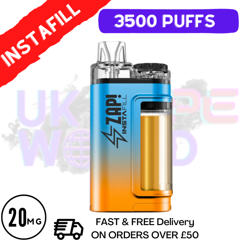 Shop Zap Instafill Bar 3500 Puff Pineapple ICE - UK Vape World