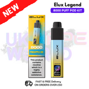 Pineapple Ice Elux Legend 8000 Puff Pod Kit - UK Vapeworld