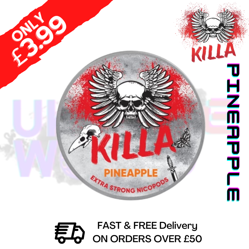 Shop Pineapple Killa Nicotine Pouches NicoPod Nic Pouch (16.5mg) - UK Vape World