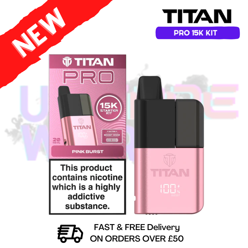 Pink Burst Titan Pro 15K Pod Kit