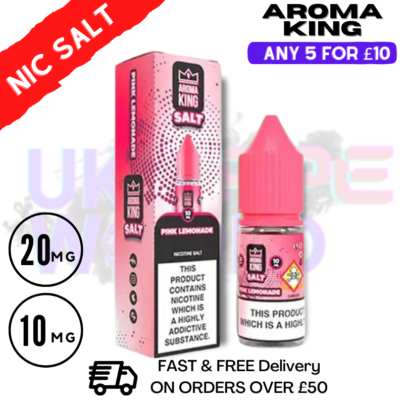 Shop Pink Lemonade - Aroma King Nic Salt - UK Vape World