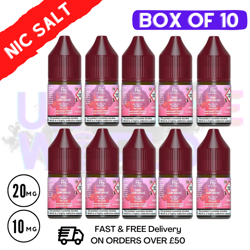 Pink Lemonade RandM Tornado 7000 Nic Salt BOX OF 10