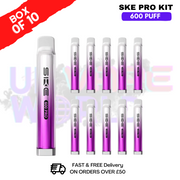 Pink Lemonade SKE Crystal PRO 600 Puff Box Of 10 - ukvapeworld
