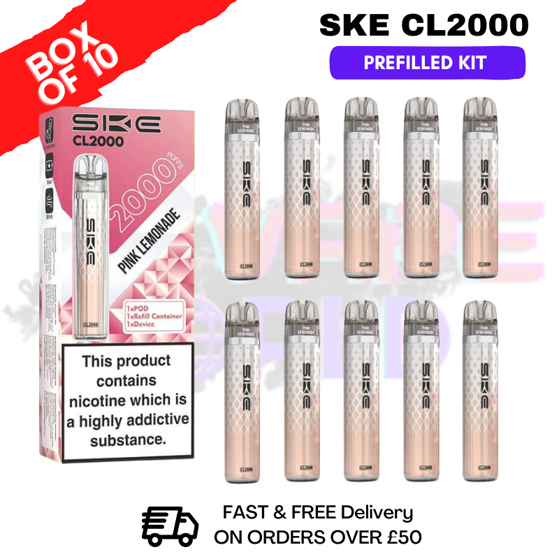 Pink Lemonade SKE CL2000 Kits Box Of 10 - £39.99 - ukvapeworld