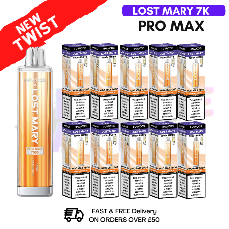 Shop Pink Lemonade Lost Mary Pro Max 7K Box Of 10