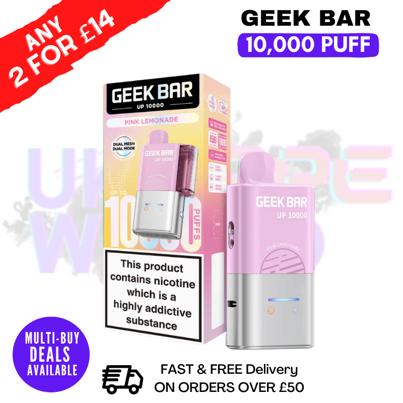 Pink Lemonade Geek Bar Up 10000 Pod Kit - ukvapeworld