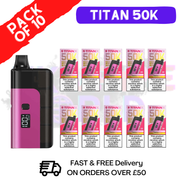 Pink Burst Titan X 50000 Puff Pod Kit Box Of 10 - ukvapeworld