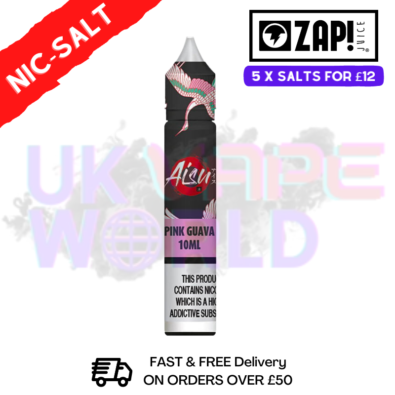 Pink Guava AISU Zap Nic Salt E-Juice Nicotine 10ml - UK Vape World