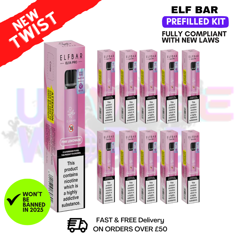 Pink Lemoande Elf Bar Elfa Pro Kit Box of 10