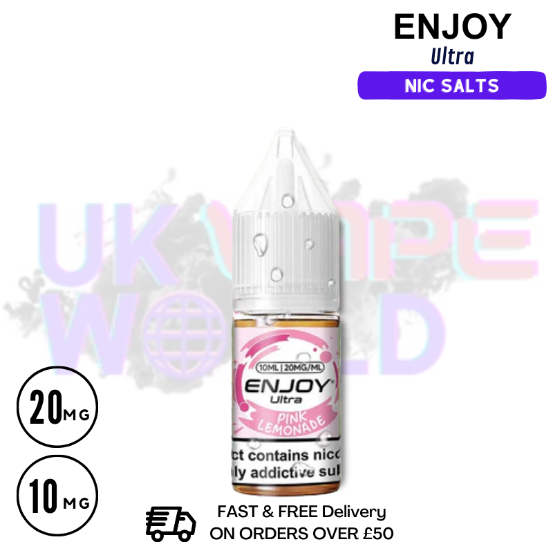 Shop Pink Lemonade Enjoy Ultra 9000 9K Nic Salt 10ML eLiquid - UK Vape World