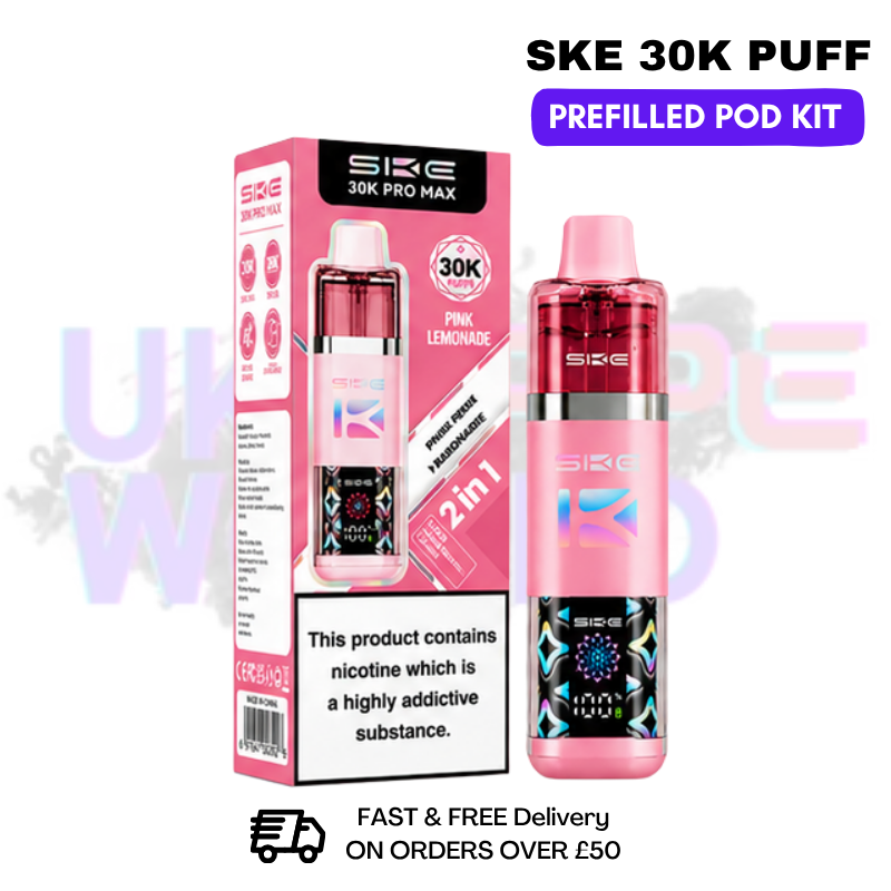 Pink Lemonade SKE 30K Prefilled Kit - Any 2 For £20 - UK Vapeworld