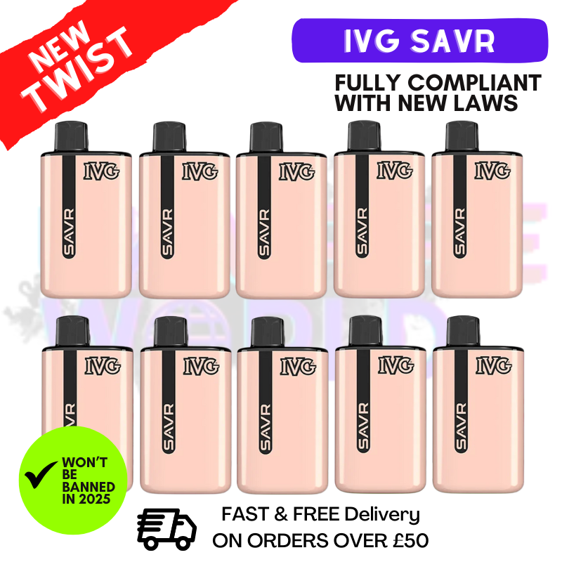 Shop Pink Lemonade IVG Savr 3K Puff Box Of 10 - UK Vape World