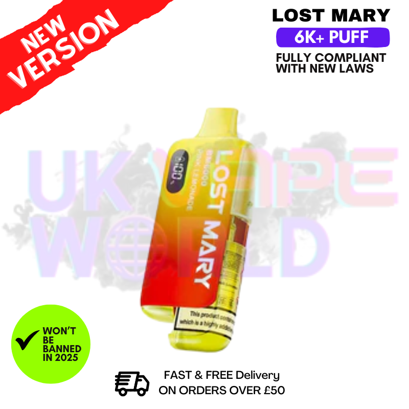 Pink Lemonade Lost Mary 6K Puff Pod Kit - Only £10.99