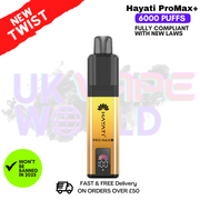 Shop Pipeline Punch Hayati Pro Max Plus 6000Puff Kit - UK Vape World